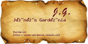 Jónás Gardénia névjegykártya